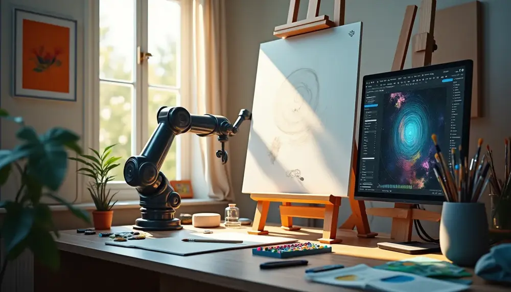 Künstler, die mit KI arbeiten: Kreativität trifft Technologie